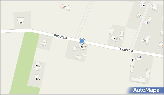 Głobino, Pogodna, 56, mapa Głobino