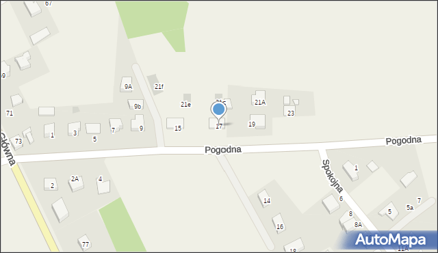 Głobino, Pogodna, 17, mapa Głobino