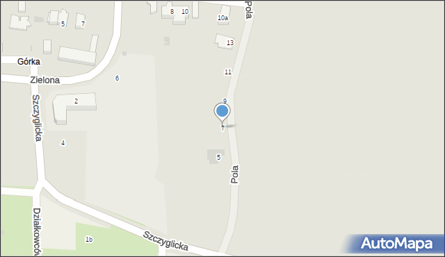 Głogów, Pola Wincentego, 7, mapa Głogów