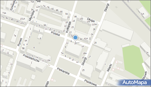 Głogów, Polska, 10, mapa Głogów