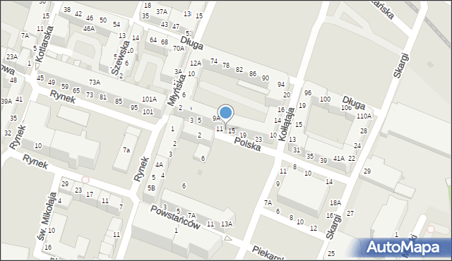 Głogów, Polska, 13, mapa Głogów