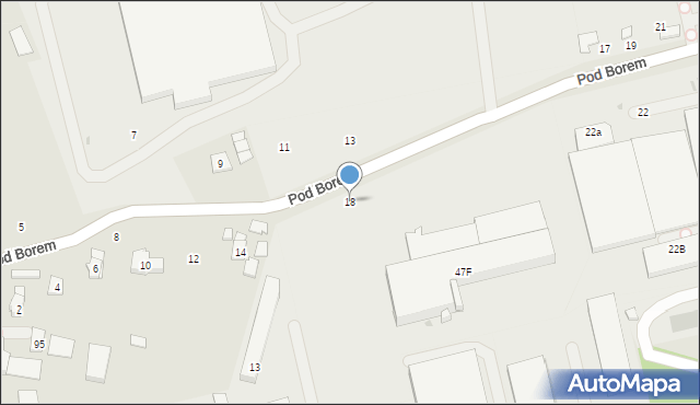 Głogów Małopolski, Pod Borem, 18, mapa Głogów Małopolski