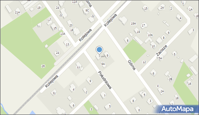 Głosków-Letnisko, Południowa, 16, mapa Głosków-Letnisko