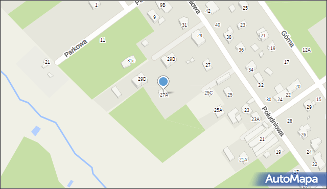 Głosków-Letnisko, Południowa, 27A, mapa Głosków-Letnisko