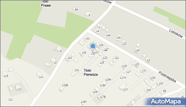 Głowienka, Podmiejska, 131, mapa Głowienka