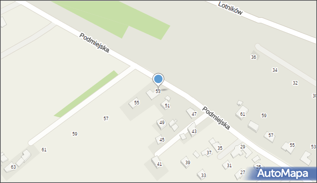 Głowienka, Podmiejska, 53, mapa Głowienka