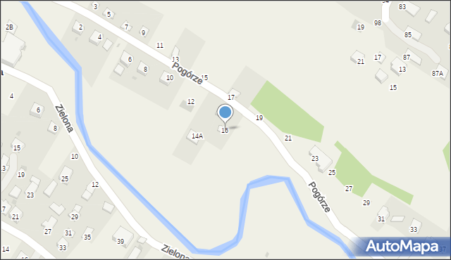 Głowienka, Pogórze, 16, mapa Głowienka
