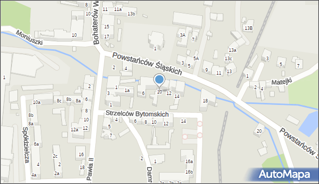 Głuchołazy, Powstańców Śląskich, 10, mapa Głuchołazy