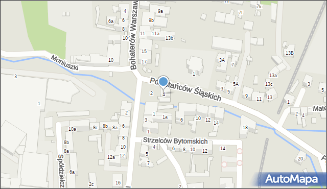 Głuchołazy, Powstańców Śląskich, 4, mapa Głuchołazy