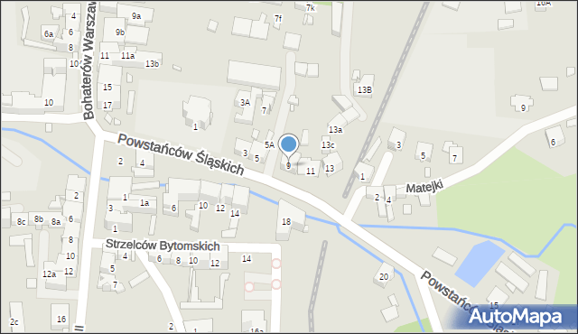 Głuchołazy, Powstańców Śląskich, 9, mapa Głuchołazy