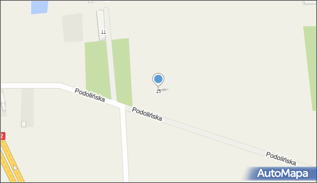 Głuchów, Podolińska, 15, mapa Głuchów