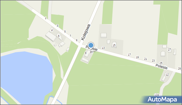 Głuchów, Polesie, 10, mapa Głuchów