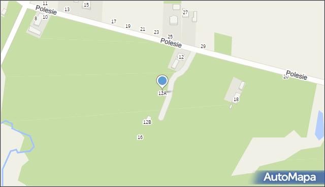 Głuchów, Polesie, 14, mapa Głuchów