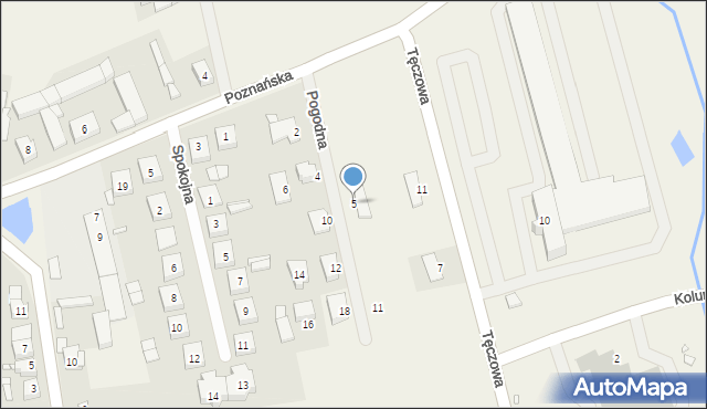 Głuchowo, Pogodna, 5, mapa Głuchowo