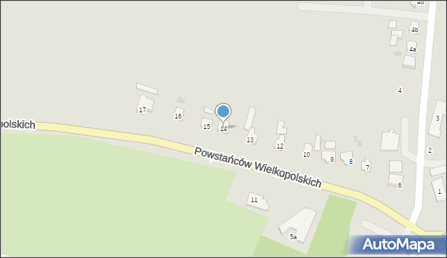 Gniewkowo, Powstańców Wielkopolskich, 14, mapa Gniewkowo