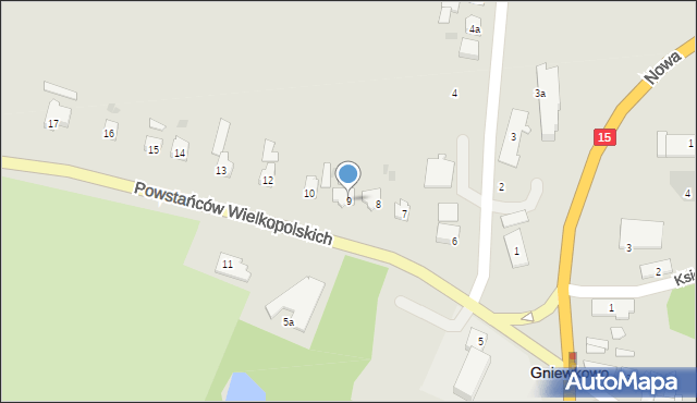 Gniewkowo, Powstańców Wielkopolskich, 9, mapa Gniewkowo