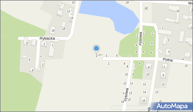 Gniewowo, Polna, 1, mapa Gniewowo