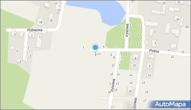 Gniewowo, Polna, 2, mapa Gniewowo