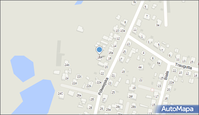 Gniezno, Półwiejska, 18A, mapa Gniezna