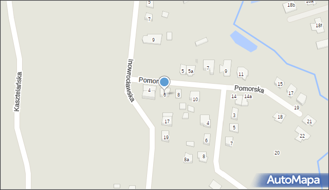 Gniezno, Pomorska, 6, mapa Gniezna