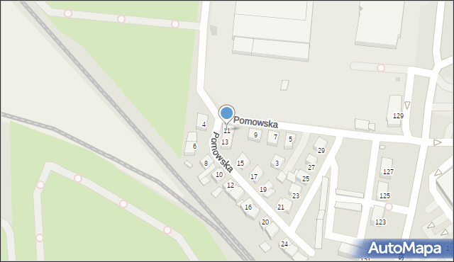 Gniezno, Pomowska, 11, mapa Gniezna