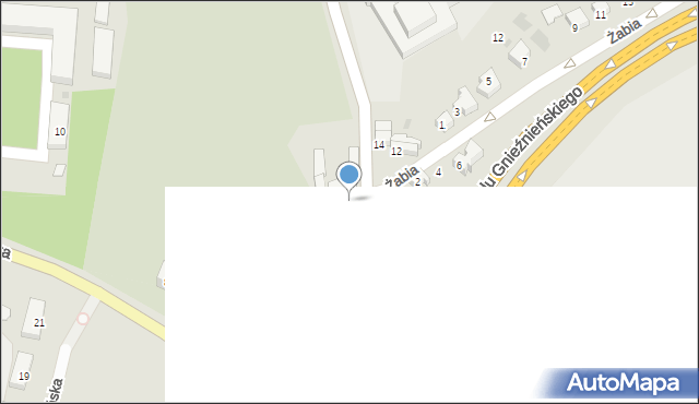 Gniezno, Powstańców Wielkopolskich, 13, mapa Gniezna