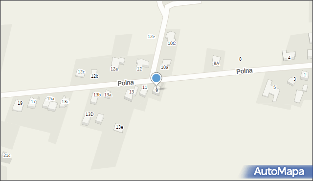 Goczałkowice-Zdrój, Polna, 9, mapa Goczałkowice-Zdrój