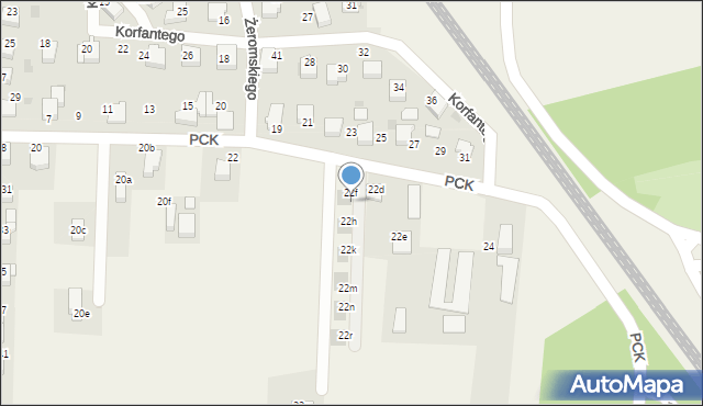 Goczałkowice-Zdrój, Polskiego Czerwonego Krzyża, 22g, mapa Goczałkowice-Zdrój