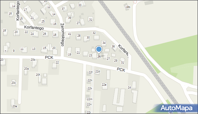 Goczałkowice-Zdrój, Polskiego Czerwonego Krzyża, 25, mapa Goczałkowice-Zdrój