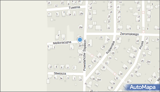 Goczałkowice-Zdrój, Powstańców Śląskich, 20, mapa Goczałkowice-Zdrój