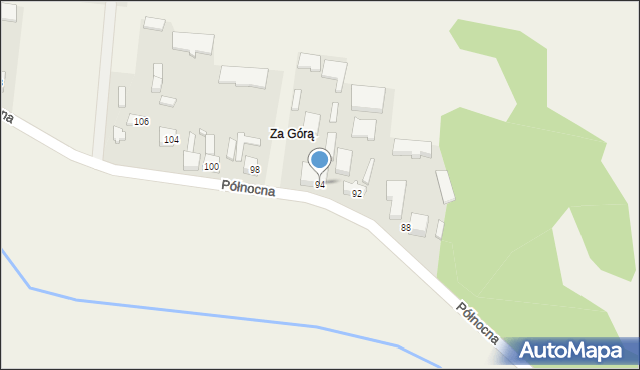 Godzianów, Północna, 94, mapa Godzianów