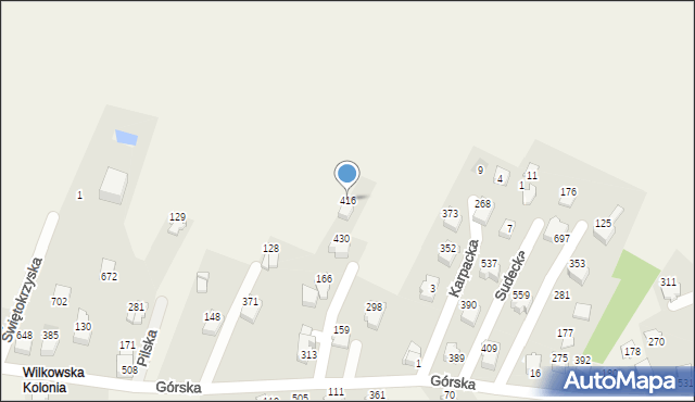 Godziszka, Podhalańska, 416, mapa Godziszka