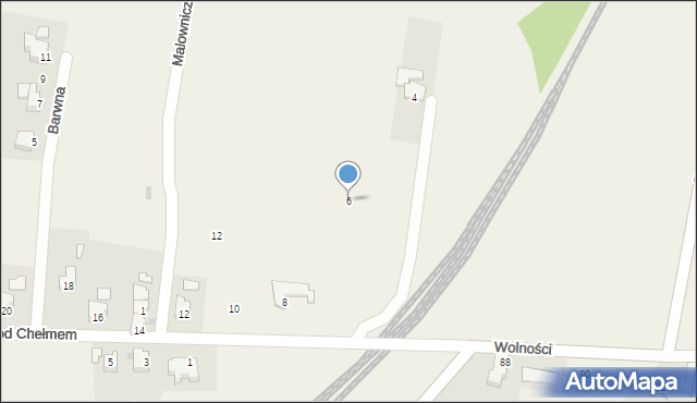 Godziszów, Pod Chełmem, 6, mapa Godziszów