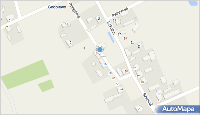 Gogolewo, Podgórna, 12, mapa Gogolewo
