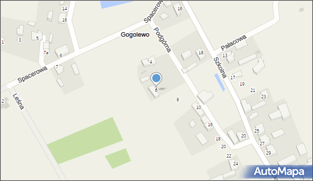 Gogolewo, Podgórna, 6, mapa Gogolewo