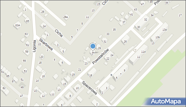 Gogolin, Powstańców, 27, mapa Gogolin