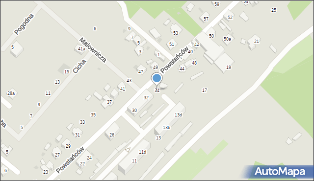 Gogolin, Powstańców, 34, mapa Gogolin