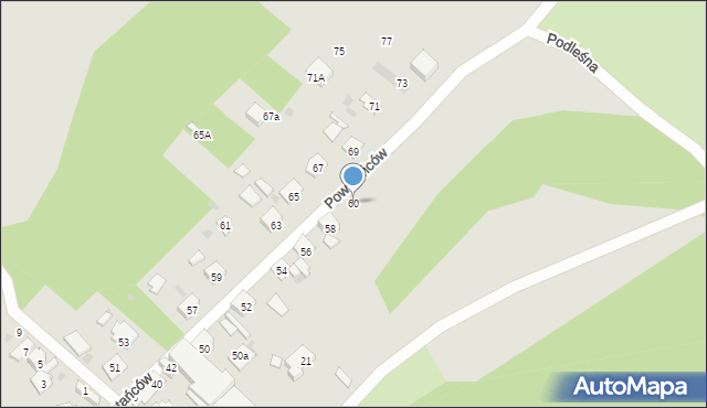 Gogolin, Powstańców, 60, mapa Gogolin