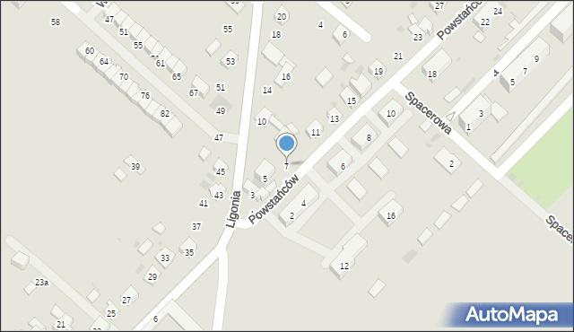 Gogolin, Powstańców, 7, mapa Gogolin