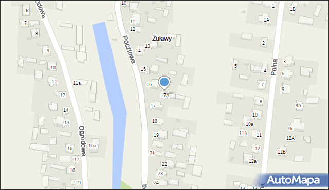 Gołąb, Pocztowa, 17A, mapa Gołąb