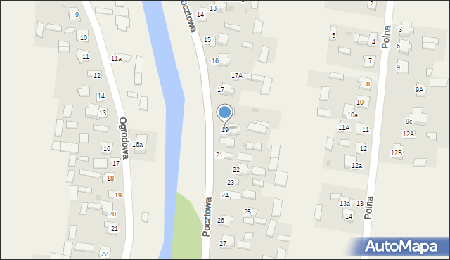 Gołąb, Pocztowa, 19, mapa Gołąb