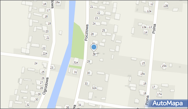 Gołąb, Pocztowa, 28, mapa Gołąb
