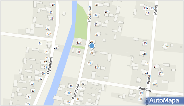 Gołąb, Pocztowa, 32, mapa Gołąb