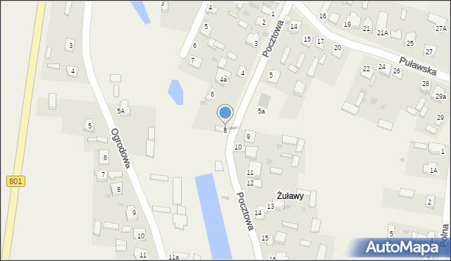 Gołąb, Pocztowa, 8, mapa Gołąb