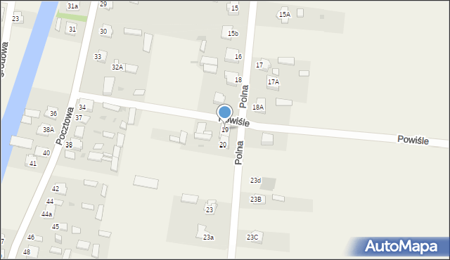 Gołąb, Polna, 19, mapa Gołąb