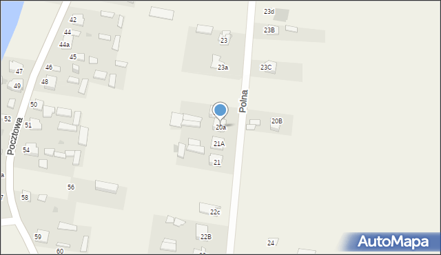 Gołąb, Polna, 20a, mapa Gołąb