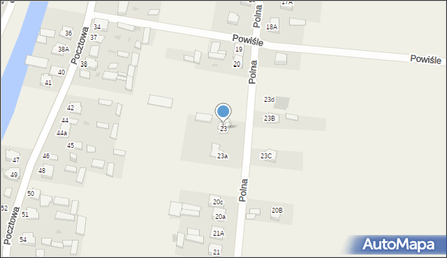 Gołąb, Polna, 23, mapa Gołąb