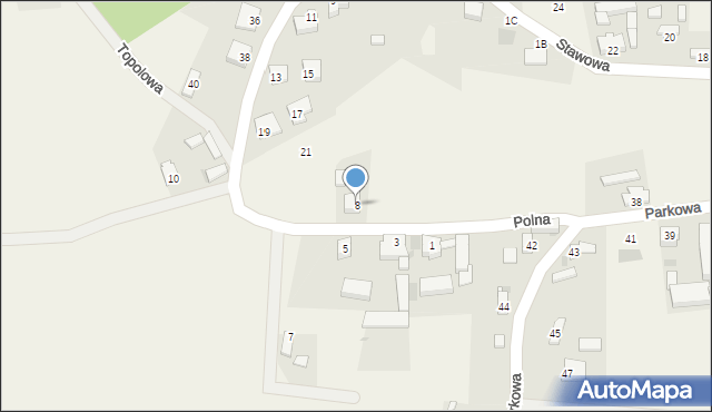 Gołanice, Polna, 8, mapa Gołanice