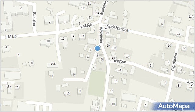 Goleszów, Pocztowa, 1, mapa Goleszów