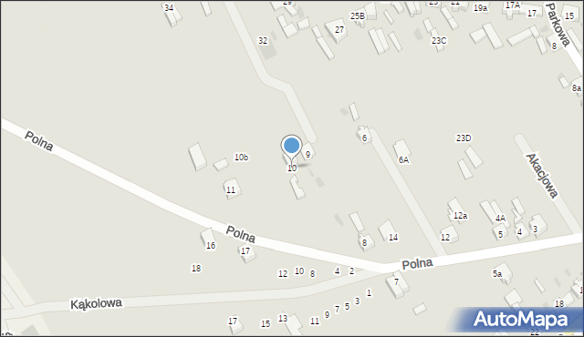 Golina, Polna, 10, mapa Golina